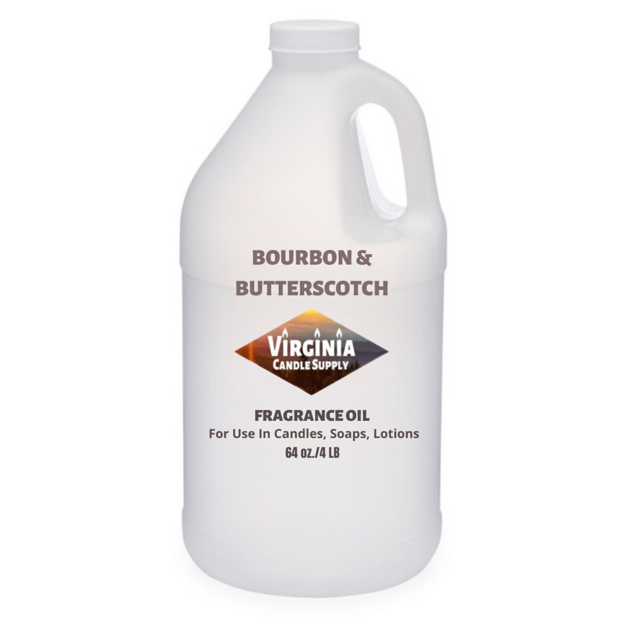 Bourbon &#x26; Butterscotch Fragrance Oil (Our Version of the Brand Name) (64 oz Jug) for Candle Making, Soap Making, Tart Making, Room Sprays, Lotions, Car Fresheners, Slime, Bath Bombs, Warmers&#x2026;